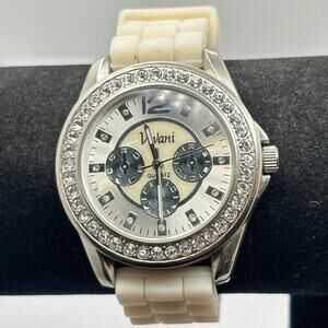 Silver & White Men's Watch